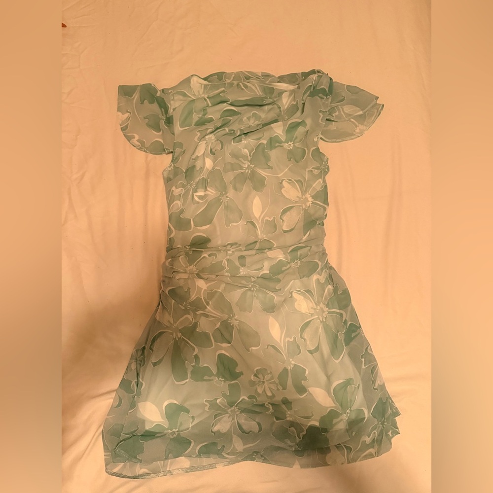 ASOS design Floral Green Dress